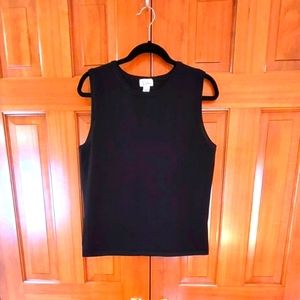 LILLY PULITZER Black Sleeveless Sweater - Large